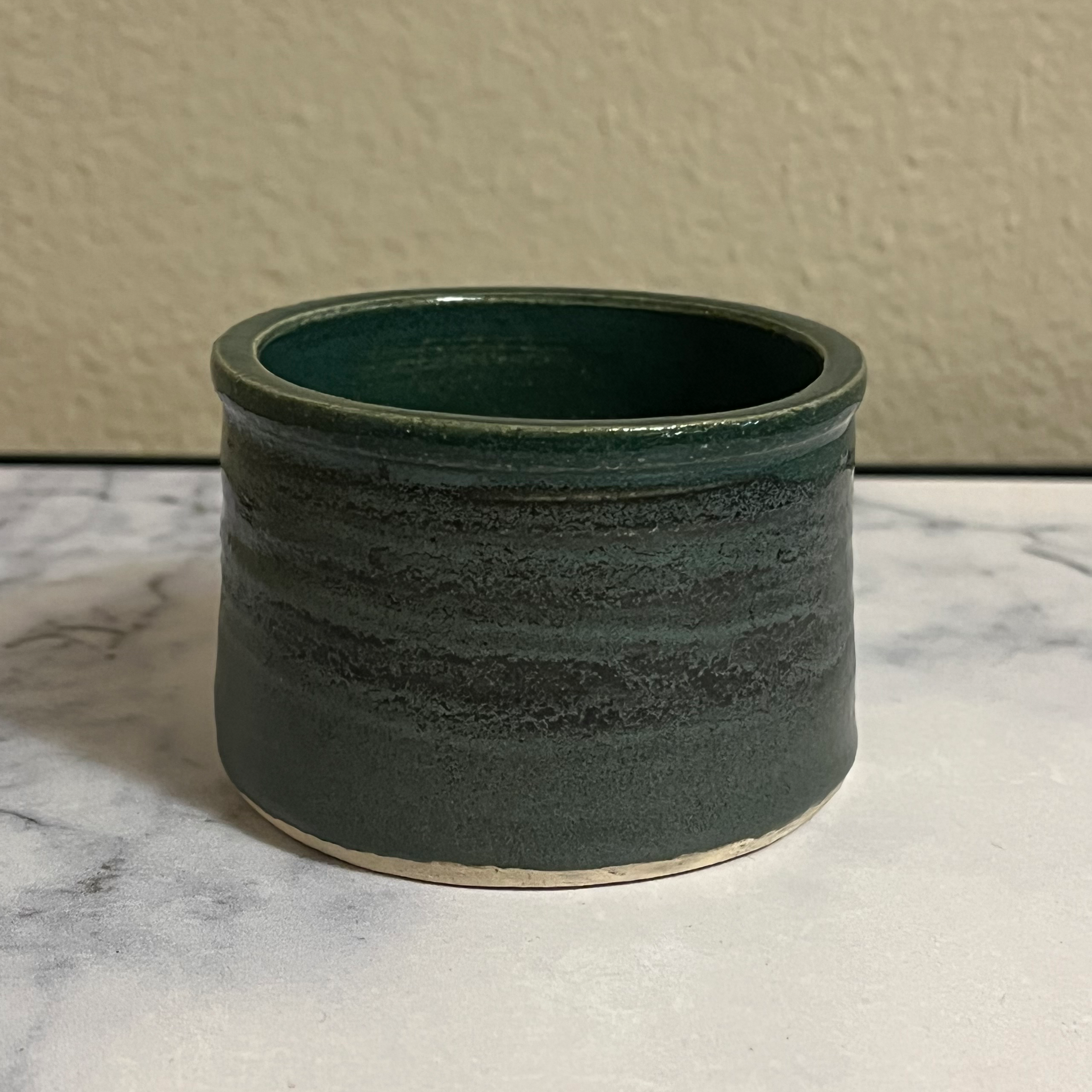  green striped cup with rim