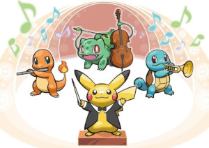 Cute pokemon playing instruments